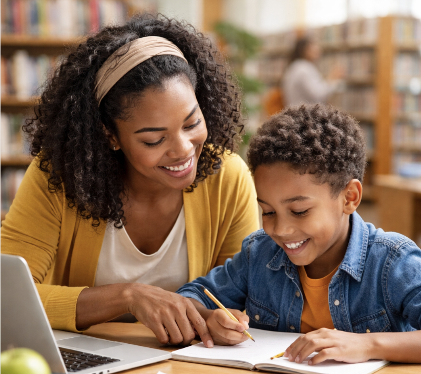 Online classroom illustration